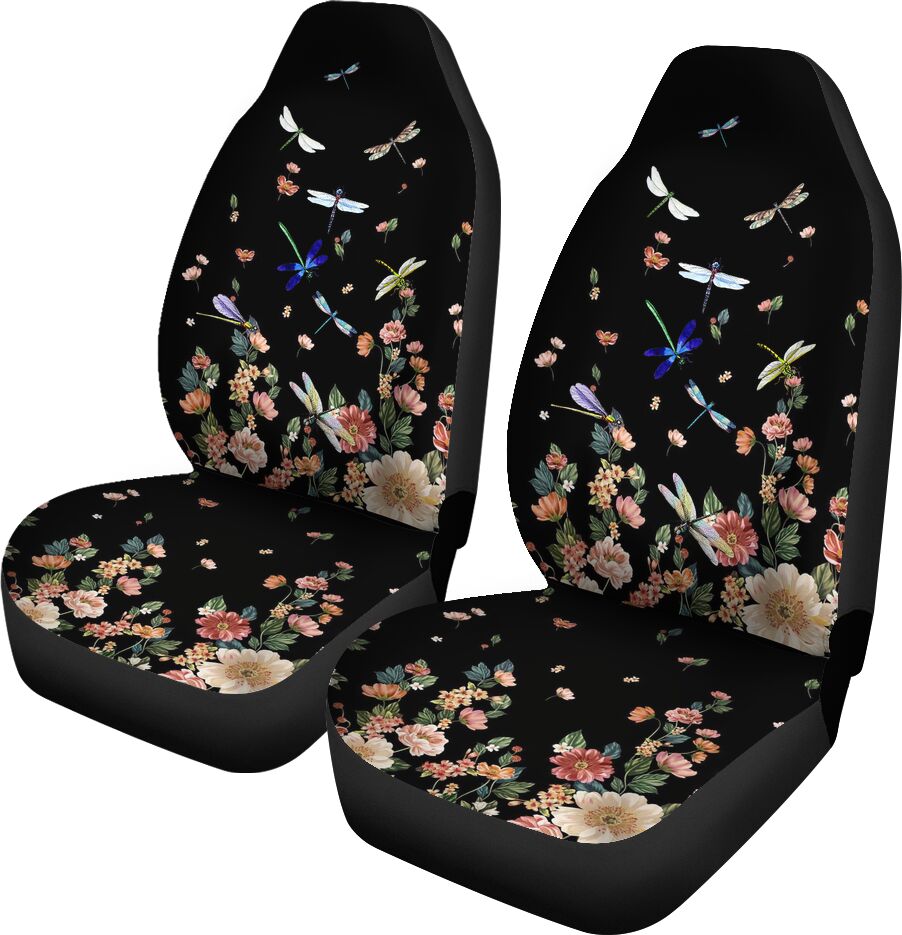 Dragonfly Adoro Farm Car Seat Covers, Car Seat Set Of Two, Automotive Seat Covers