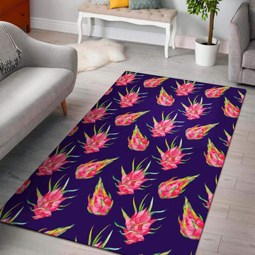 PF 3D Printed Dragonfruit Pattern Print Design Limited Edition Rug Rectangular rug