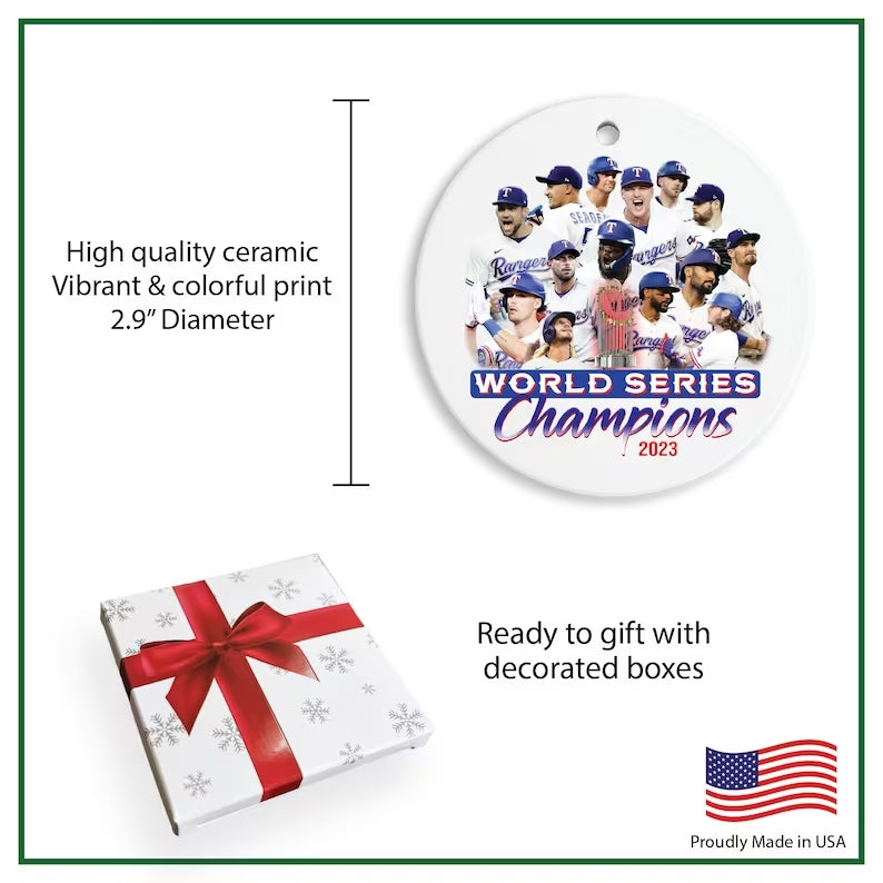 Texas Rangers Perfect Texas Rangers 2023 MLB World Series Champions Q-53025 ETHA031123