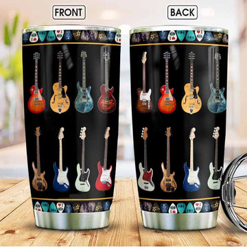 Electric Guitar Stainless Steel Tumbler