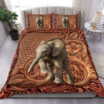 Elephant Bedding Set, Gift for Elephant Lovers - PF10091