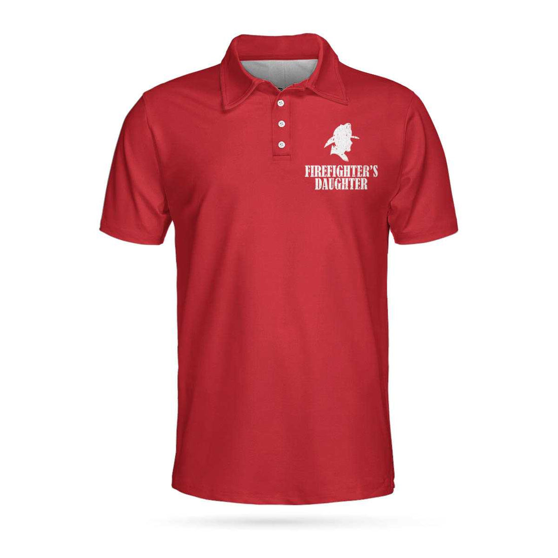 Firefighters Daughter Short Sleeve Polo Shirt Wait Their Entire Lives Red Firefighter Shirt For Men - 1