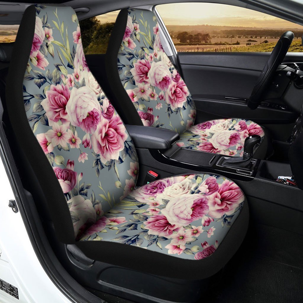 Floral Car Seat Covers Custom Flower Car Accessories - Gearcarcover - 1