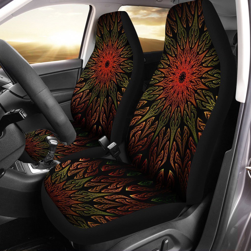 Fractal Mandala Car Seat Covers Custom Mandala Car Accessories - Gearcarcover - 1