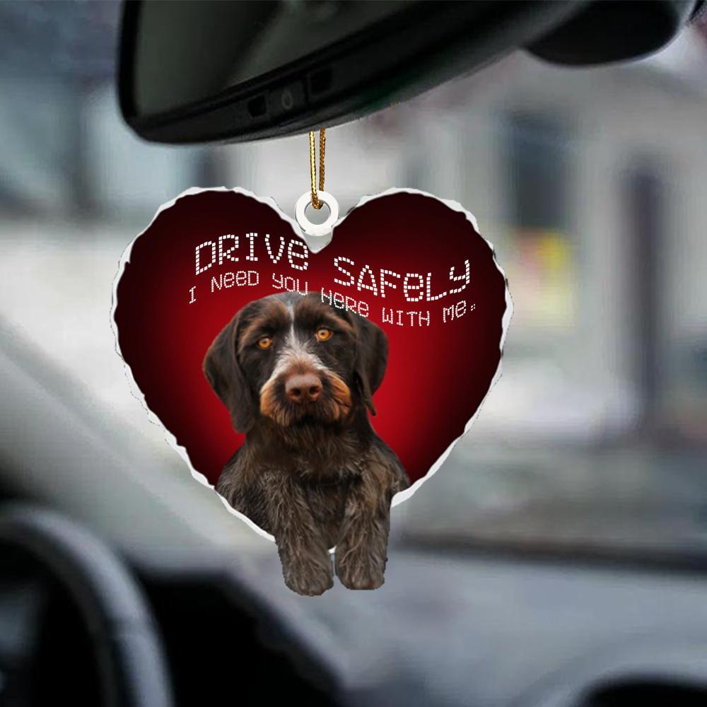 German Shorthaired Pointer 2 Drive Safely Car Hanging Ornament, Gift For Dog Lover