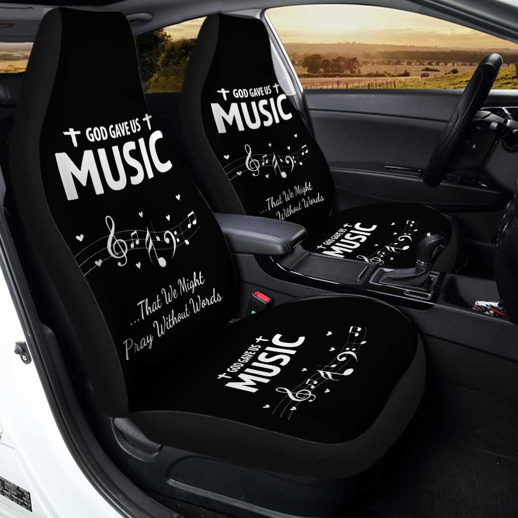 God Gave Us Music Car Seat Covers Notes Music Car Accessories - Gearcarcover - 1