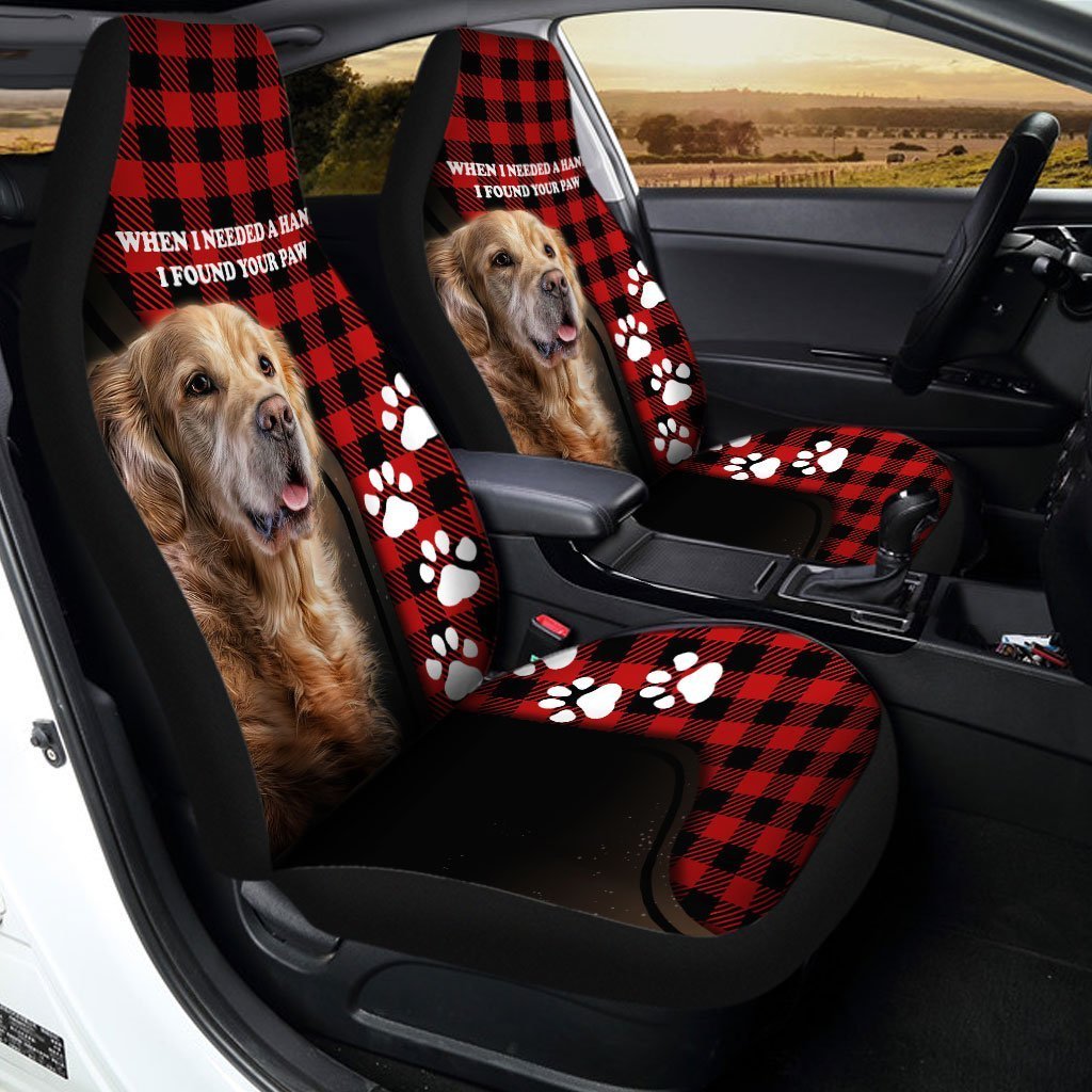 Golden Retriever Car Seat Covers Custom Dog Lover Car Accessories - Gearcarcover - 1