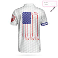 Golf American Flag New Custom Polo Shirt White Golf Pattern Personalized Polo Shirt Patriotic Golf Shirt For Men - 3