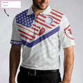Golf American Flag New Custom Polo Shirt White Golf Pattern Personalized Polo Shirt Patriotic Golf Shirt For Men - 2