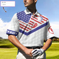 Golf American Flag New Custom Polo Shirt White Golf Pattern Personalized Polo Shirt Patriotic Golf Shirt For Men - 5