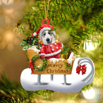 Great Pyrenees Merry Christmas Ornament, Gift For Dog Lover
