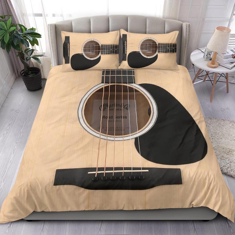 Guitar Bedding Set, Gift for Music Lovers, Guitar Lovers 