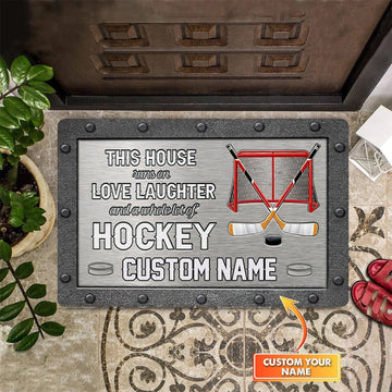 Hockey Mat, Hockey Doormat, Hockey Lovers Door Rug