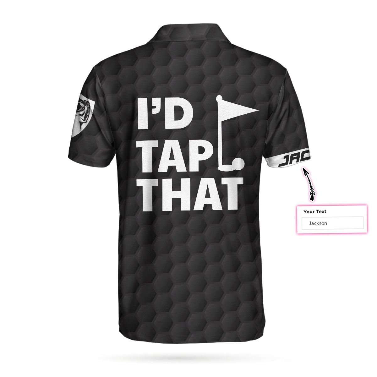 Id Tap That Golf Custom Polo Shirt Personalized Golf American Flag Golf Shirt For Men - 3
