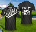 Id Tap That Golf Custom Polo Shirt Personalized Golf American Flag Golf Shirt For Men - 1