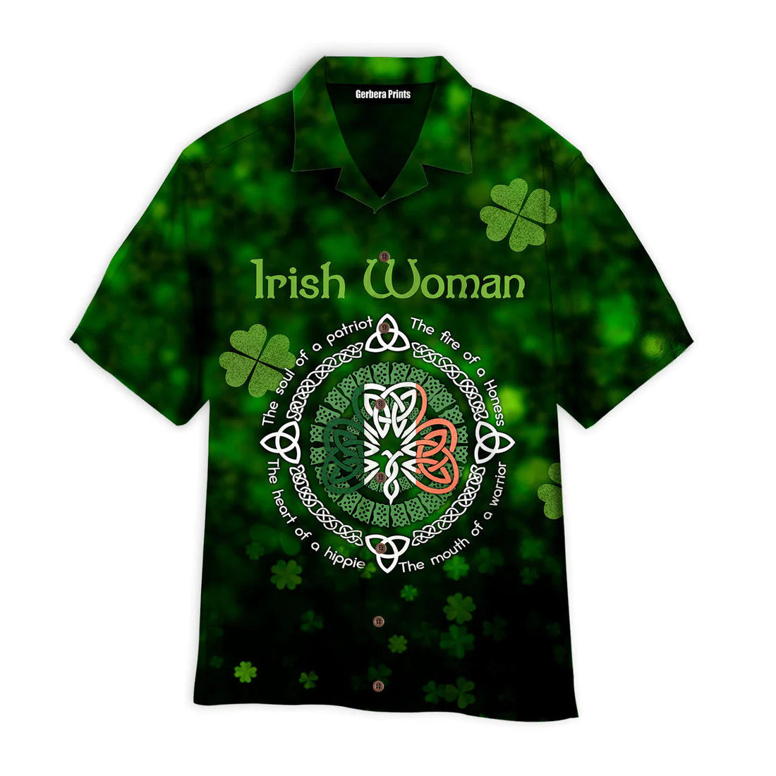 Irish Woman Happy St Patrick Aloha Hawaiian Shirts For Men & For Women