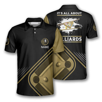 The Angle Of The Dangle Custom Billiard Shirts for Men, Custom Billiard ball for Team, Men's Billiard Polo Shirts