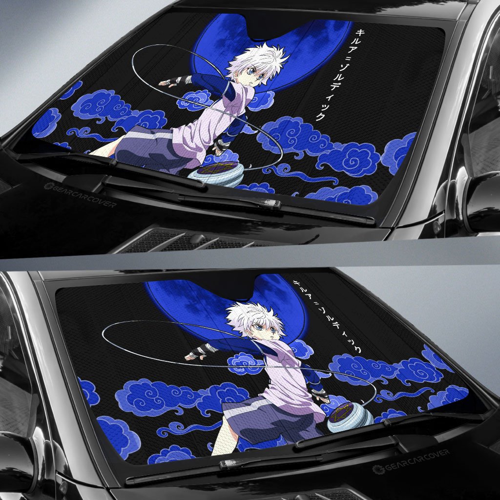 Killua Zoldyck Car Sunshade Custom Anime Hunter x Hunter Car Accessori