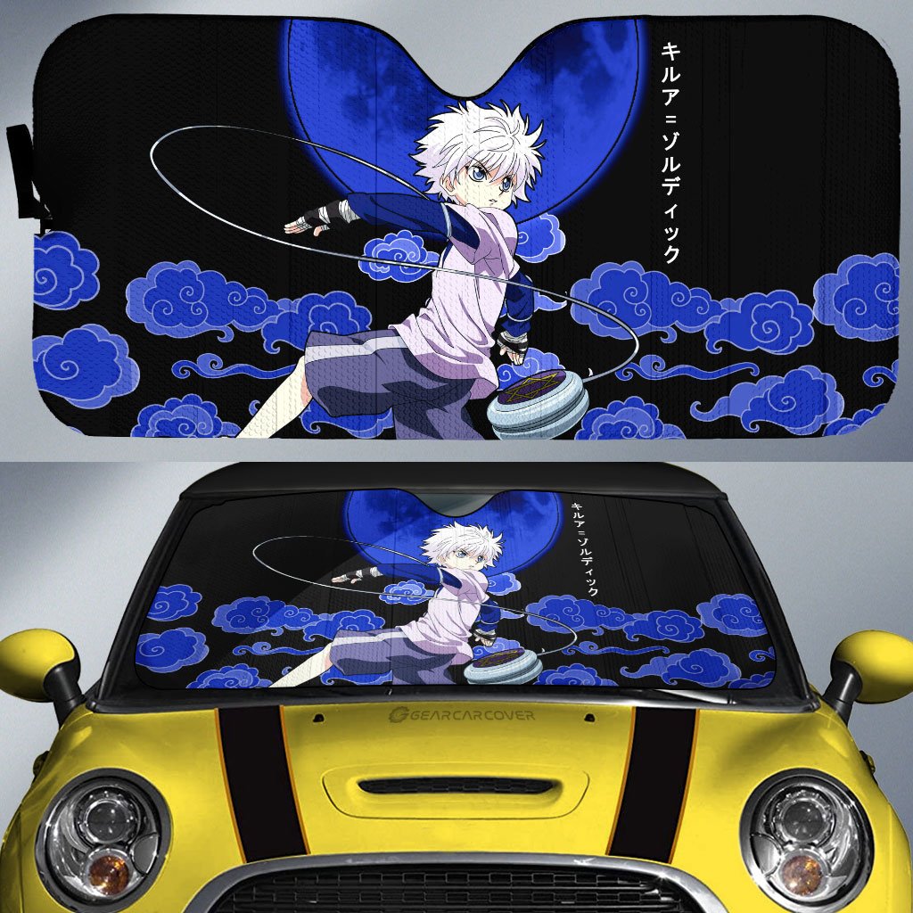 Killua Zoldyck Car Sunshade Custom Anime Hunter x Hunter Car Accessori