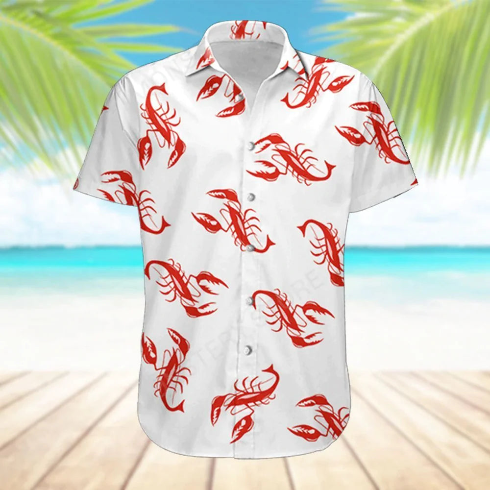 Lobster Kramer Seinfeld Hawaiian Shirt, lobster shirt, Kramer lobster shirt