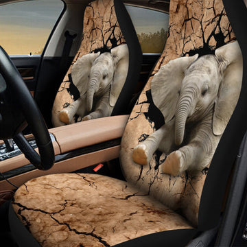 Elephant Allover Print Car Seat Covers