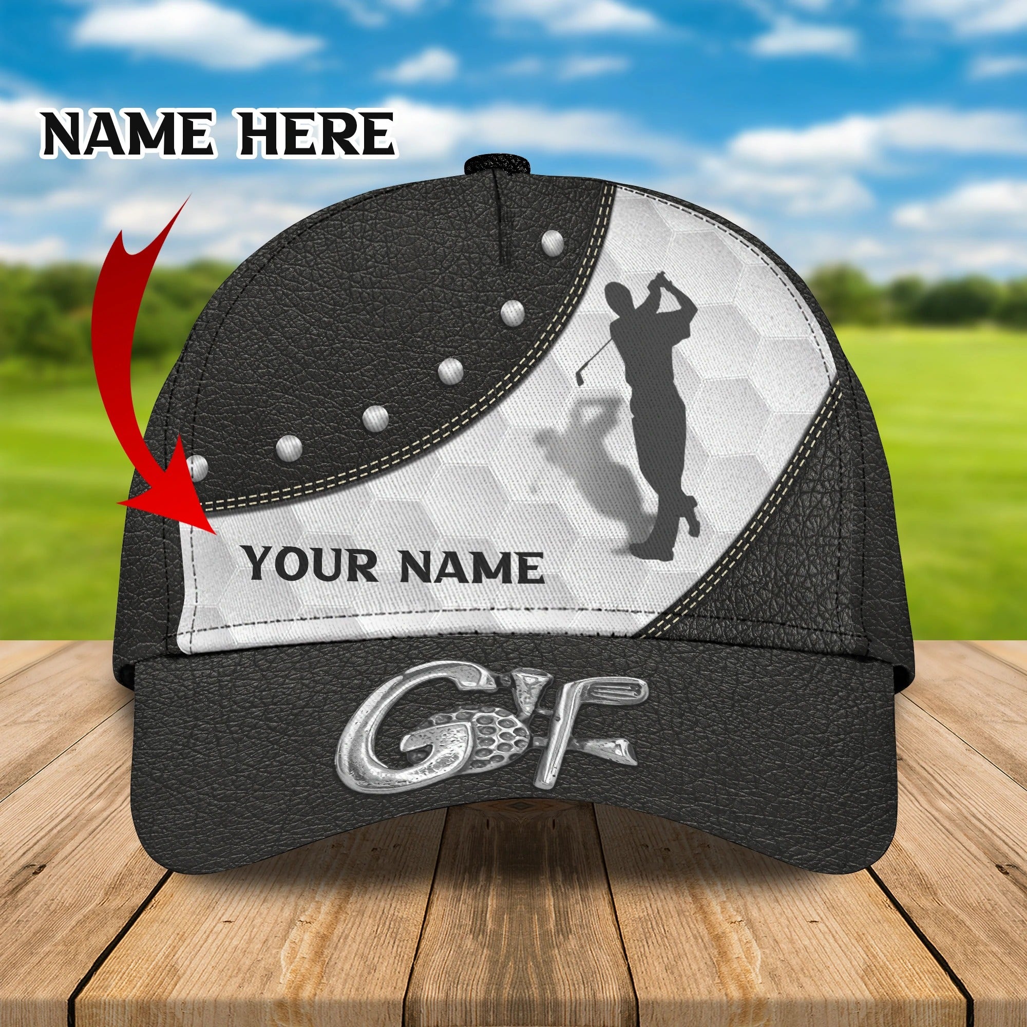 Customized Cap For Golfer, Golf Womans Cap, Classic Cap For Golf Lover, Christmas Golfer Gifts