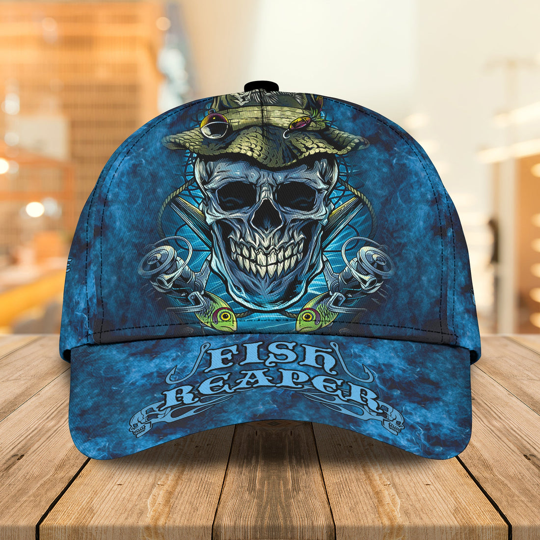 Personalized Classic Cap Fishing Reaper - QB95 - Hkm