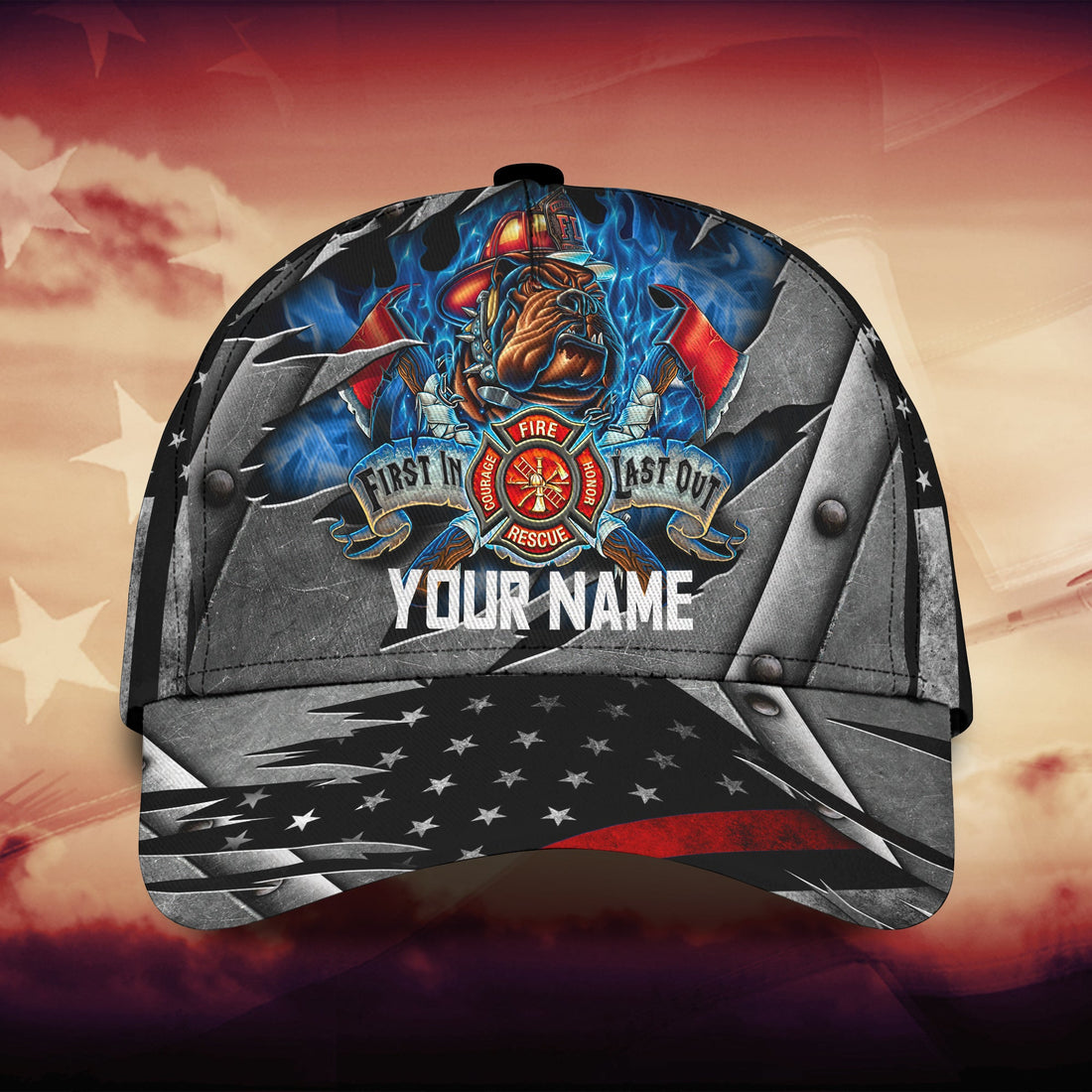 Personalized Firefighter Classic Cap - QB95 - Hkm