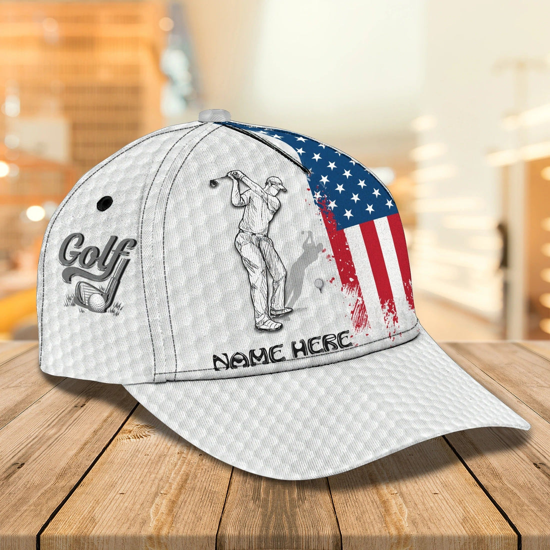 Personalized Baseball Golf Cap For Men, Golfer Cap For Man, Birthday Golfer Gifts, Man Golf Cap