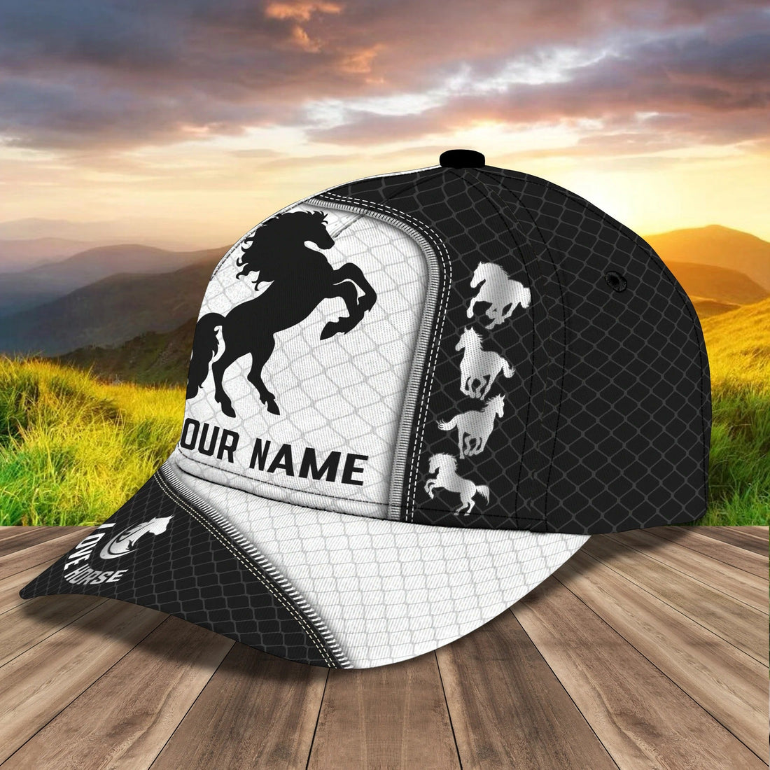 Personalized 3D All Over Printing Baseball Cap Horse, Horse Hat, Nice Unisex Cap For Horse Lovers