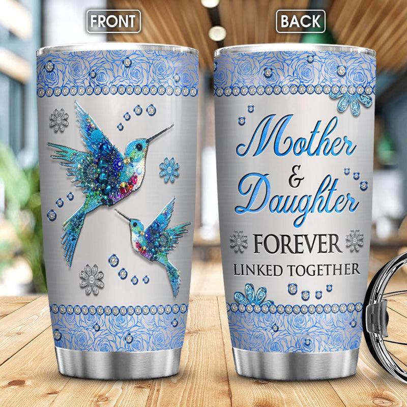 Mother And Daughter Hummingbird Jewelry Style, mother's day tumbler, New Moms for Birthday, Mother's Day