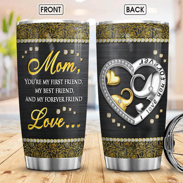 Mother Elephant My Friend Forever, Mom Tumbler Gift, Happy Mothers Day Gift for mom