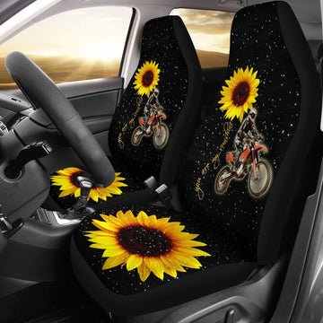 Motocross You Are My Sunshine Carseat Covers, Car Seat Set Of Two, Carseat Covers, Automotive Seat Covers