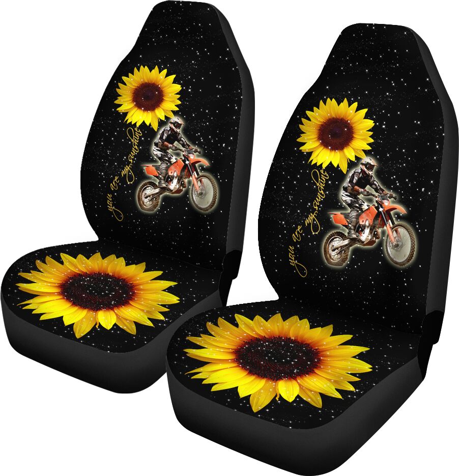 Motocross You Are My Sunshine Carseat Covers, Car Seat Set Of Two, Carseat Covers, Automotive Seat Covers