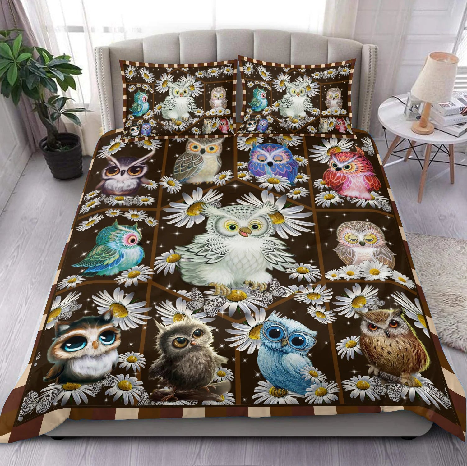 Owl Bedding Set, Gift for Owl Lovers