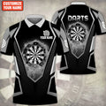 Personalized Darts 3D All Over Printed, Darts Polo Shirt For Men, Darts Love Gifts