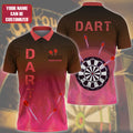 Personalized Darts 3D All Over Printed, Darts Polo Shirt For Men, Darts Love Gifts