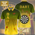 Personalized Darts 3D All Over Printed, Darts Polo Shirt For Men, Darts Love Gifts