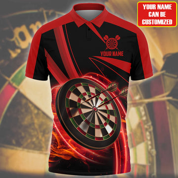 Best Dart Player Gift, Personalized Dart 3D Polo shirt For Darts Player, Dart Player gift