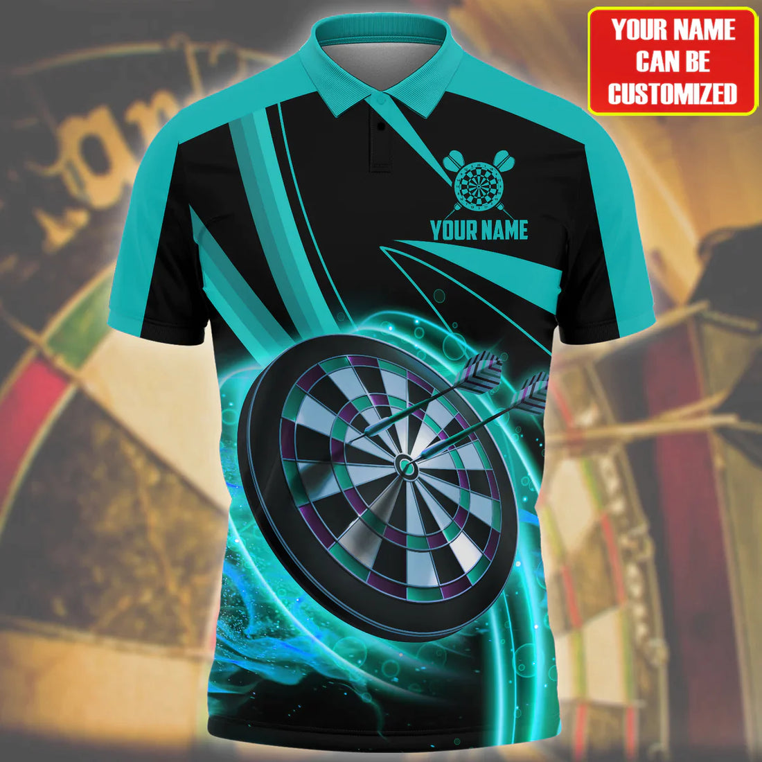 Best Dart Player Gift, Personalized Dart 3D Polo shirt For Darts Player, Dart Player gift