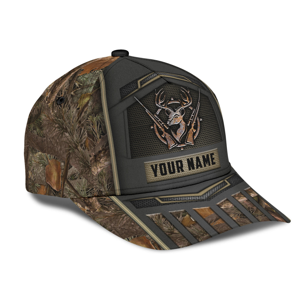 Custom Hunting Classic Cap Hat With Name, Hunter Baseball Cap Hat Present To Hunter Man Girl