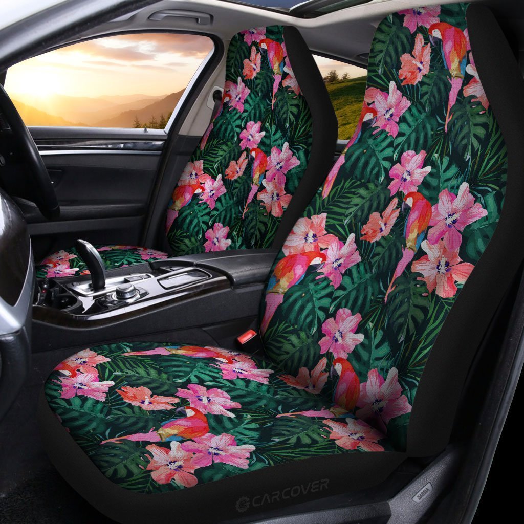 Parrot Car Seat Covers Custom Hawaiian Tropical Car Accessories - Gearcarcover - 1