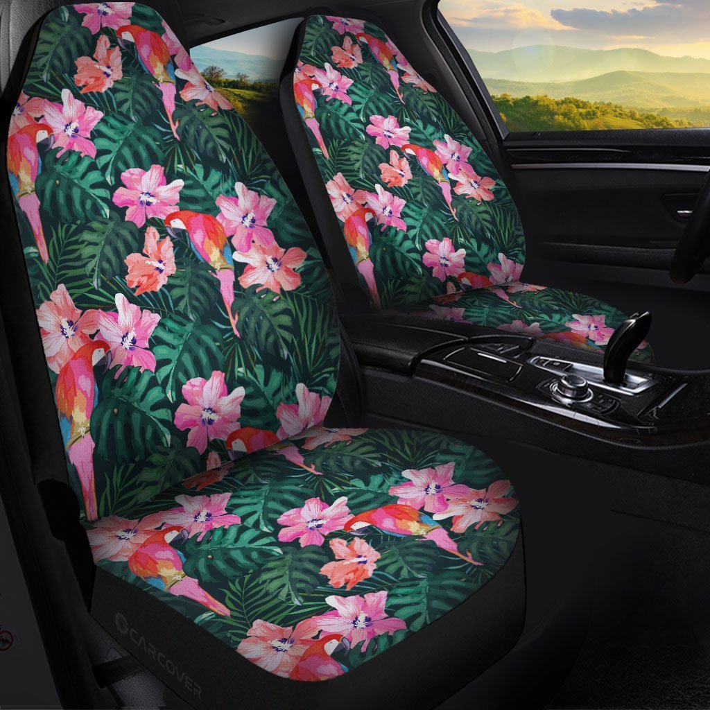 Parrot Car Seat Covers Custom Hawaiian Tropical Car Accessories - Gearcarcover - 1