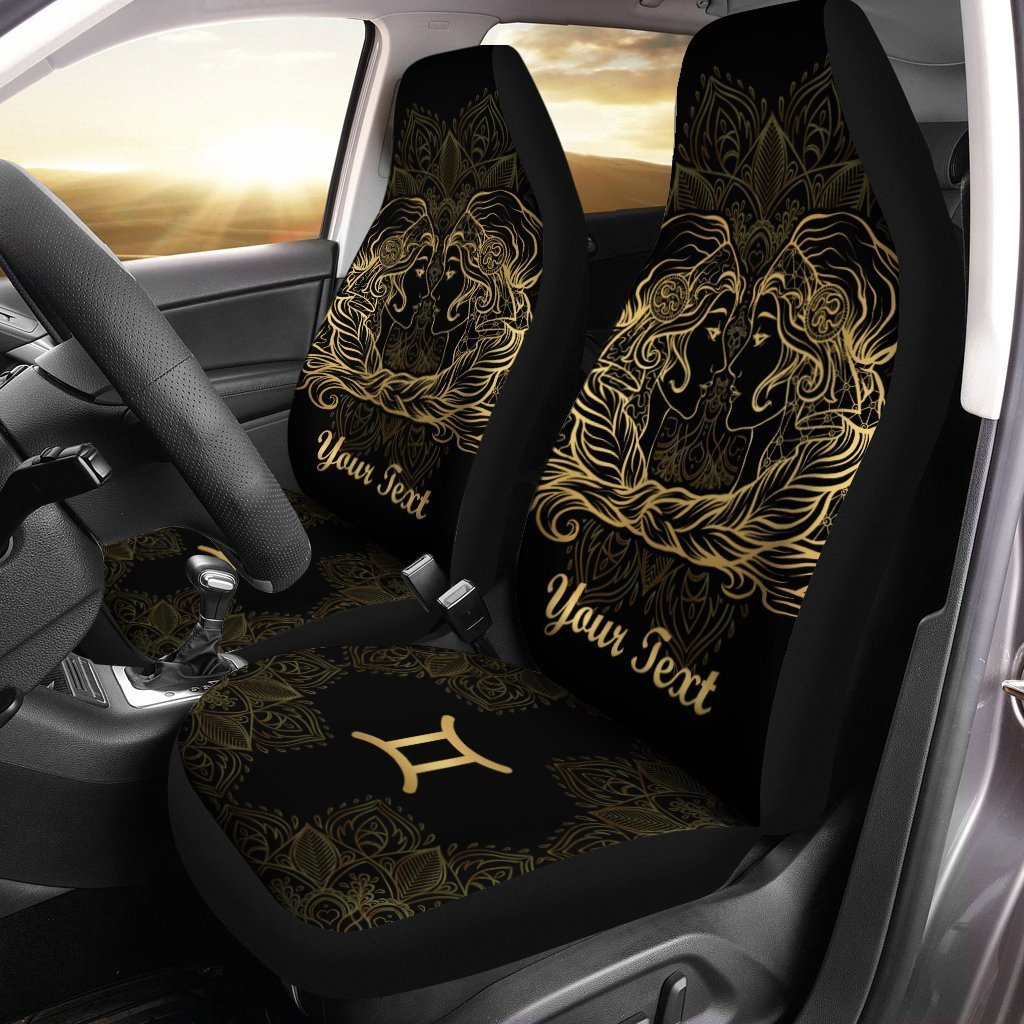 Personalized Zodiac Sign Gemini Car Seat Covers Custom Gemini Car Accessories - Gearcarcover - 1