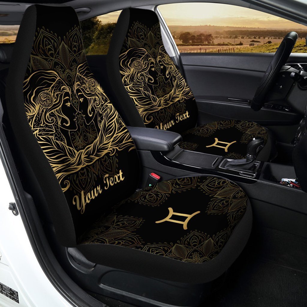 Personalized Zodiac Sign Gemini Car Seat Covers Custom Gemini Car Accessories - Gearcarcover - 3