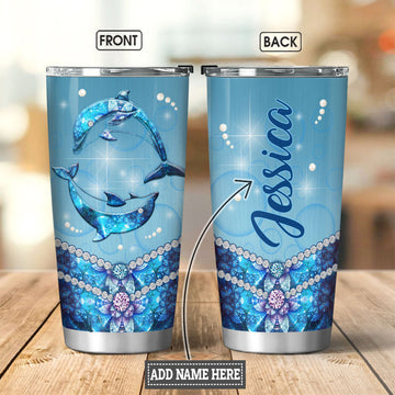 Personalized Dolphin Jewelry Stainless Steel Tumbler