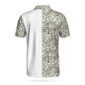 Personalized Dollar Golf Custom Polo Shirt Dollar Bill Pattern Polo Shirt Cool Golf Shirt For Men - 2