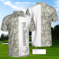 Personalized Dollar Golf Custom Polo Shirt Dollar Bill Pattern Polo Shirt Cool Golf Shirt For Men - 1