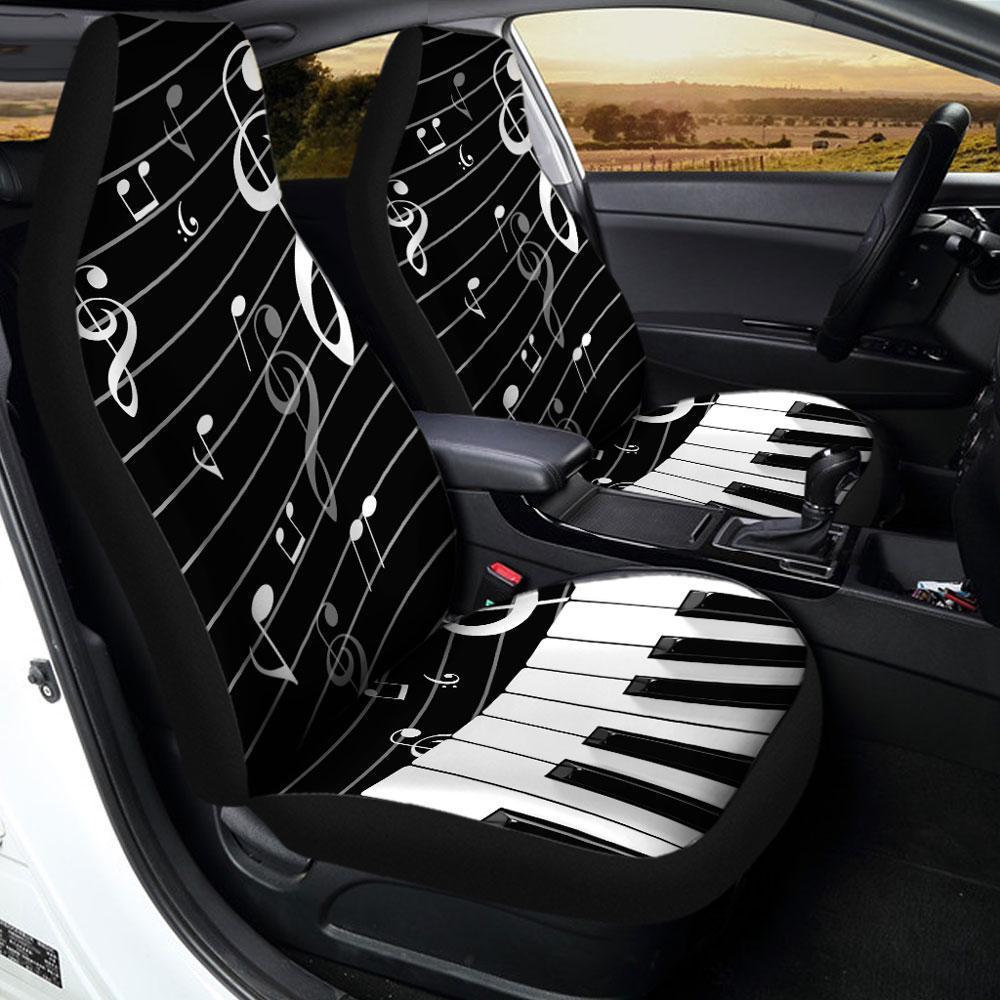 Piano Note Music Car Seat Covers - Gearcarcover - 1