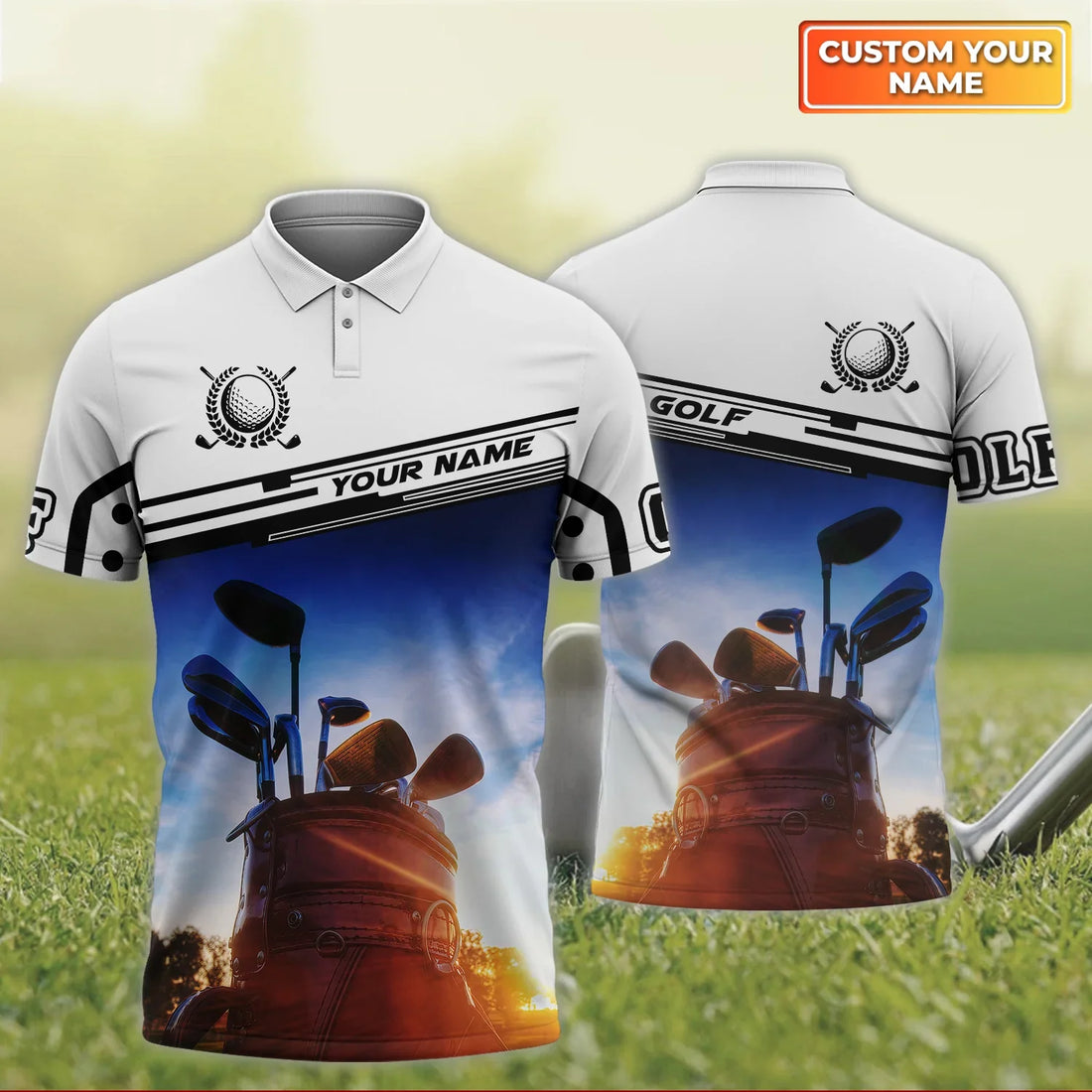 Life Is Full Of Important Choices - Personalized Name 3D Polo Shirt For Golfers